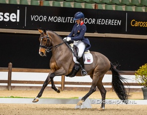 Mette Dahl and Cashmir at the horse's last competition, the 2023 CDI Lier :: Photo © Digishots