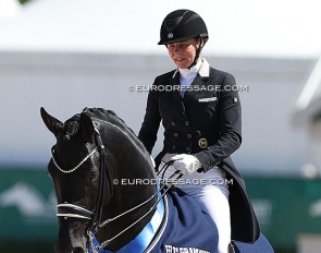 Susan Pape (née Draper) and Harmony Sport Horses' V-Plus at the 2024 CDIO Wellington :: Photo © Astrid Appels