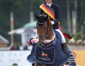 Sina Aringer and Fynch Hatton at the 2020 Bundeschampionate :: Photo © Stefan Lafrentz