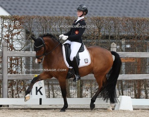 Julie Schmitz-Heinen and Chilly Morning at the 2023 CDI Aachen Festival 4 Dressage :: Photo © Astrid Appels