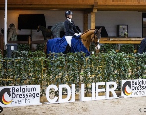 Lilli von Helldorff and Tropensonne made it three out of three in the children division at the 2024 CDI Lier :: Photo © Digishots
