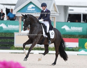 Kevin Kohmann and Dünensee at the 2024 Palm Beach Dressage Derby, riding for a ticket to Riyadh :: Photo © Astrid Appels