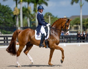 Adrienne Lyle and Lars van de Hoenderheide in their first show, hors concours, at the 2024 CDN Wellington Week 9 :: Photos © Lily Forado