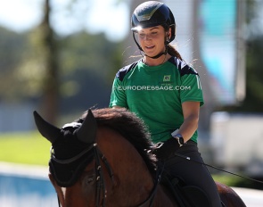 Abigail Lyle at the 2023 European Dressage Championships in Riesenbeck :: Photo © Astrid Appels