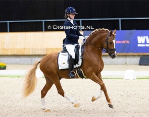 Sophie van der Steen and His Royal Badness DK at the 2024 Dutch Indoor Championships :: Photo © Digishots