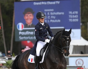 Pauline Basquin and Sertorius de Rima Z at the 2024 CDI Fontainbleau :: Photo © PSV/Morel