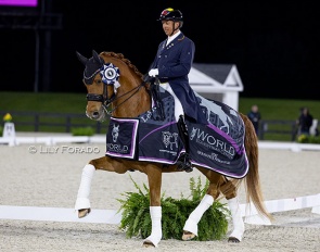 Julio Mendoza and Jewel's Goldstrike at the 2024 CDI Ocala :: Photos © Lily Forado