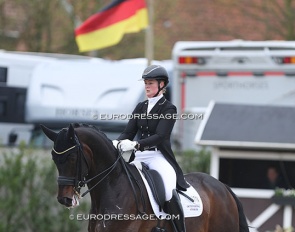 Malin Wahlkamp-Nilsson on Sam at the 2024 CDI Sint-Truiden :: Photo © Astrid Appels