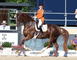 Marlies van Baalen and Habibi DVB at the 2023 European Championships :: Photo © Astrid Appels