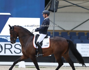 Bart Veeze and Nero at the 2023 World Young Horse Championships :: Photo © Astrid Appels