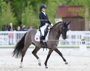 Darcey Blaze Marcus on Tackmann’s Dark Deluxe at the 2024 CDIO Compiegne :: Photo © Astrid Appels