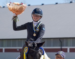 Wilma Bornhager and Rosenstolz are the junior gold medalists at the 2024 Swedish Dressage Championships :: Photos © Kim Lundin