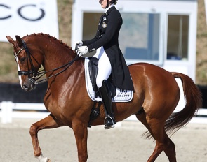 Marina Mattsson and Quartermain at the 2018 CDIO Uggerhalne :: Photo © Astrid Appels