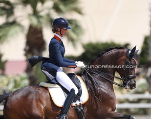 Milou Dees and Francesco at the 2021 European Young Riders Championships :: Photo © Astrid Appels