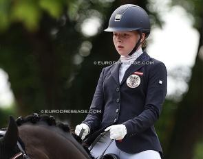 Anna Bruckberger at the 2023 European Children Championships :: Photo © Astrid Appels