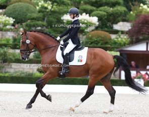 Leonor Gonçalves Coelho and Monarca do Lis at the 2023 European Children Championships :: Photo © Astrid Appels