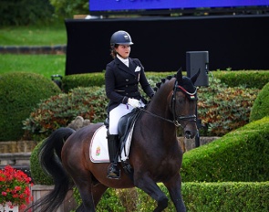Orsolya Anna Czérna on Felix at the 2023 European Children Championships :: Photos © Astrid Appels
