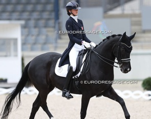 Maline Schneider and Darjeeling at the 2024 CDI Aachen Festival 4 Dressage :: Photo © Astrid Appels
