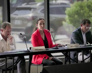 USEF Directors Will Faudree, Allison Brock, and Max Amaya at the mid-year USEF board of directors meeting :: Photo © Zack Ryle/US Equestrian