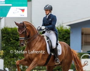 Anne Koch and Lagavulin at the 2022 Bundeschampionate :: Photo © Stefan Lafrentz