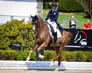 Ellen Stymne and Crescendo at the 2023 European Junior Riders Championships :: Photo © Astrid Appels