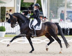 Anna Scholermann and Bon Scolari at the 2024 German U25 Championships in Balve :: Photo © Stefan Lafrentz