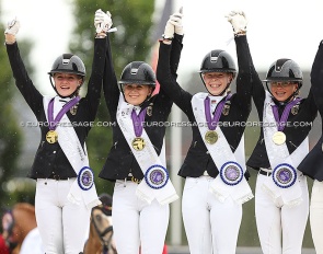 Germany wins team gold at the 2024 European Pony Championships in Opglabbeek (BEL) :: Photo © Astrid Appels