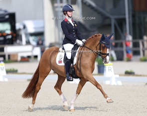 Sofia Games and Steendieks Cadillac at the 2024 European Pony Championships :: Photo © Astrid Appels
