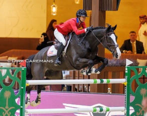 Chromatic BF at the 2024 World Cup Finals in Riyadh where the horse allegedly died as a result of anaphylactic shock due to a medication combo :: Photo © Dirk Caremans  
