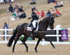 Mado Pinto and Hot Bit de la Gesse at the 2022 European Young Riders Championships :: Photo © Astrid Appels