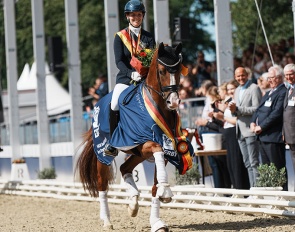 2024 Bundeschampion Senorita La Bonita up for auction in the 2024 Handorf Auction Festivak