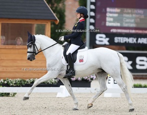 Ella competing on the British team at the 2024 European Pony Championships in Opglabbeek (BEL) :: Photo © Astrid Appels