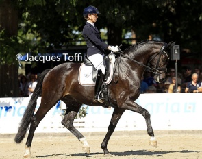 Madelene Engelke and Singleton at the 2024 Bundeschampionate :: Photo © Jacques Toffi 