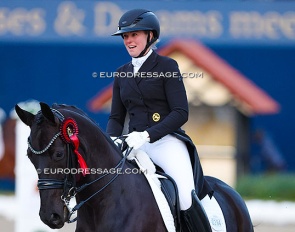 Katharina Hemmer and Slaide at the 2024 Louisdor Cup qualifier in Hagen in April :: Photo © Astrid Appels