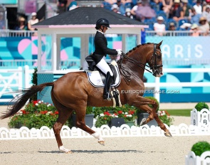 Melissa Galloway and Windermere J'Obei at the 2024 Olympic Games :: Photo © Astrid Appels