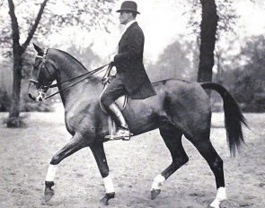 Richard Wätjen riding Donner in Berlin in 1926 :: Photo © Menzendorf
