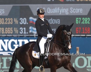 Isabel Cool and Aranco V at the 2019 European Championships in Rotterdam :: Photo © Astrid Appels