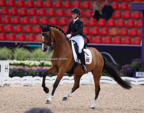 Mathilde Merethe Klaesson and Sandbaeks Rio EL at the 2022 World Championships in Herning :: Photo © Astrid Appels