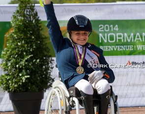 Demi Vermeulen at the 2014 World Equestrian Games :: Photo © Dirk Caremans