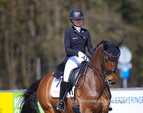 Clara Collard and Escape at the 2021 CDI Opglabbeek :: Photo © Astrid Appels