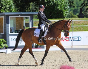 Valentina Strobl and Bequia Simba at the 2023 European Para Championships in Riesenbeck :: Photo © Silke Rottermann