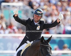Two personal best scores for Domien Michiels and Intermezzo van het Meerdaalhof at the 2024 Olympics :: Photo © Astrid Appels