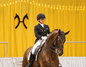 Charlott Schürmann and Life Time in the FRH Cup in Verden in November :: Photo © Hannoveraner Verband