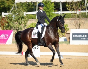 Autumn Vavrick, gold medalist in the 2024 USEF Dressage Seat Medal Final 14-18 :: Photo © US Equestrian