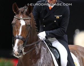 Patrick van der Meer and Zippo at the 2018 World Cup Finals :: Photo © Astrid Appels