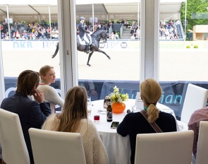 VIP seating at the Hamburg Dressage Derby