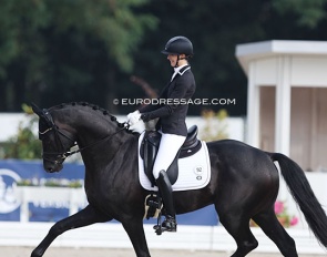 Brunner and Gaston at the 2021 World Young Horse Championships :: Photo © Astrid Appels