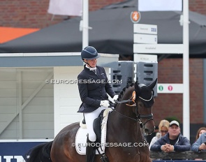 Maria Anita Andersen on Rosee de Fontaine at the 2023 World Young Horse Championships :: Photo © Astrid Appels