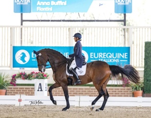 Anna Buffini and Fiontini at the 2025 CDI Del Mar :: Photo © Terri Miller