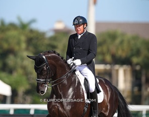 Michael Klimke on Dante's Peak at the 2025 CDN Wellington in March :: Photo © Astrid Appels